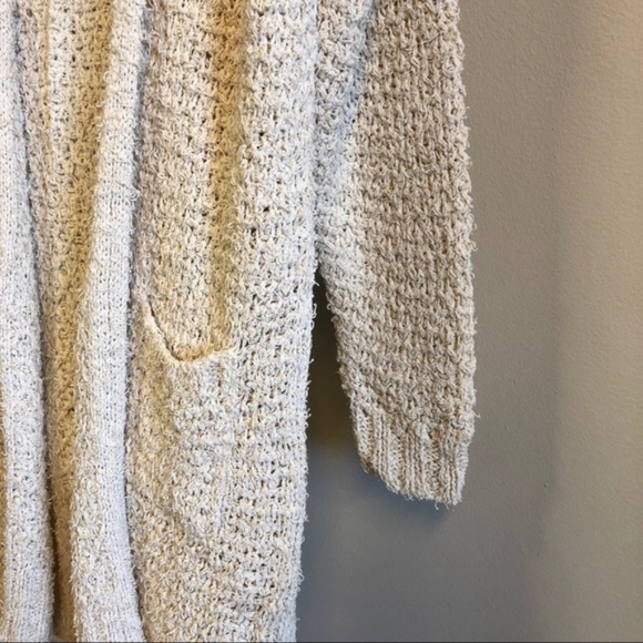 Massimo Dutti Open Cardigan Sweater Oatmeal NWT - Picture 6 of 8